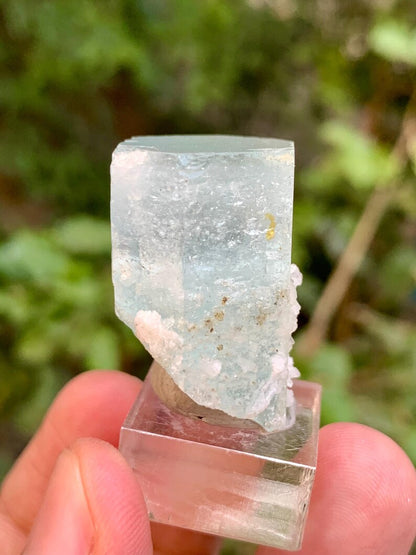 Natural Terminated Blue Aquamarine Crystal from Pakistan - 17 Gram