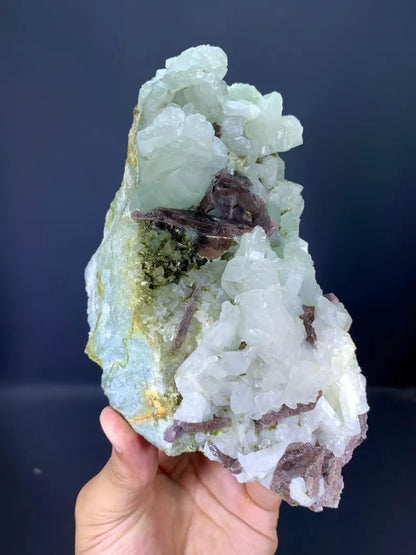 Natural Brown Axinite Crystals with Adularia Specimen from Pakistan - 1300 Gram