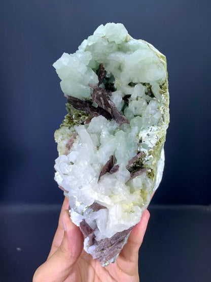 Natural Brown Axinite Crystals with Adularia Specimen from Pakistan - 1300 Gram