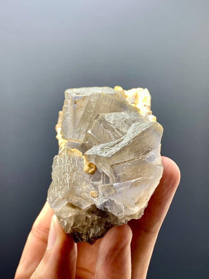 Natural Cubic Purple Phantom FLuorite Specimen from Pakistan - 292 Gram