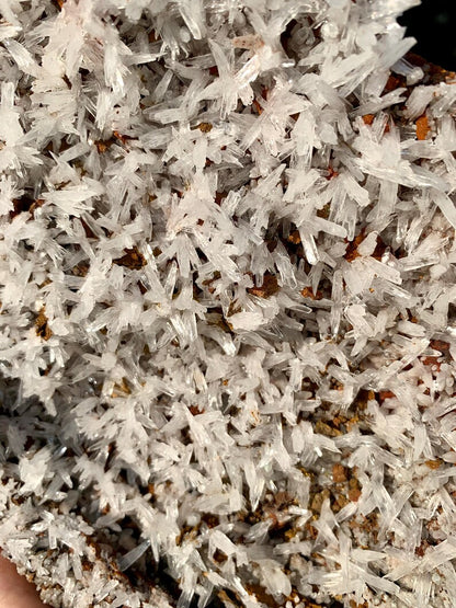 Natural Rare white Crystallized Aragonite Crystals on Matrix from Pakistan - 730 Gram