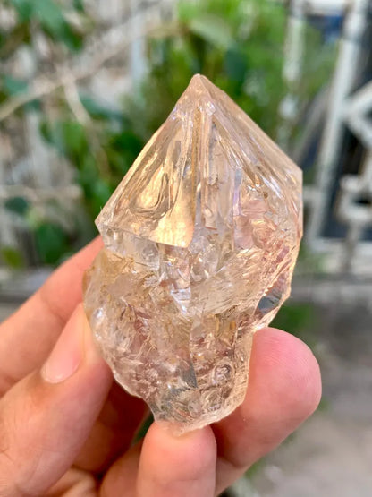 Natural Skeletal window Quartz Crystal from Pakistan - 57 Gram