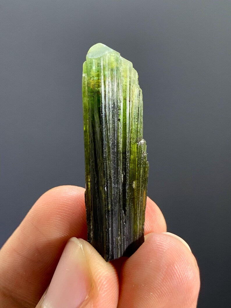 Natural Green Tourmaline Crystal s Bunch from Pakistan - 36.00 Carats