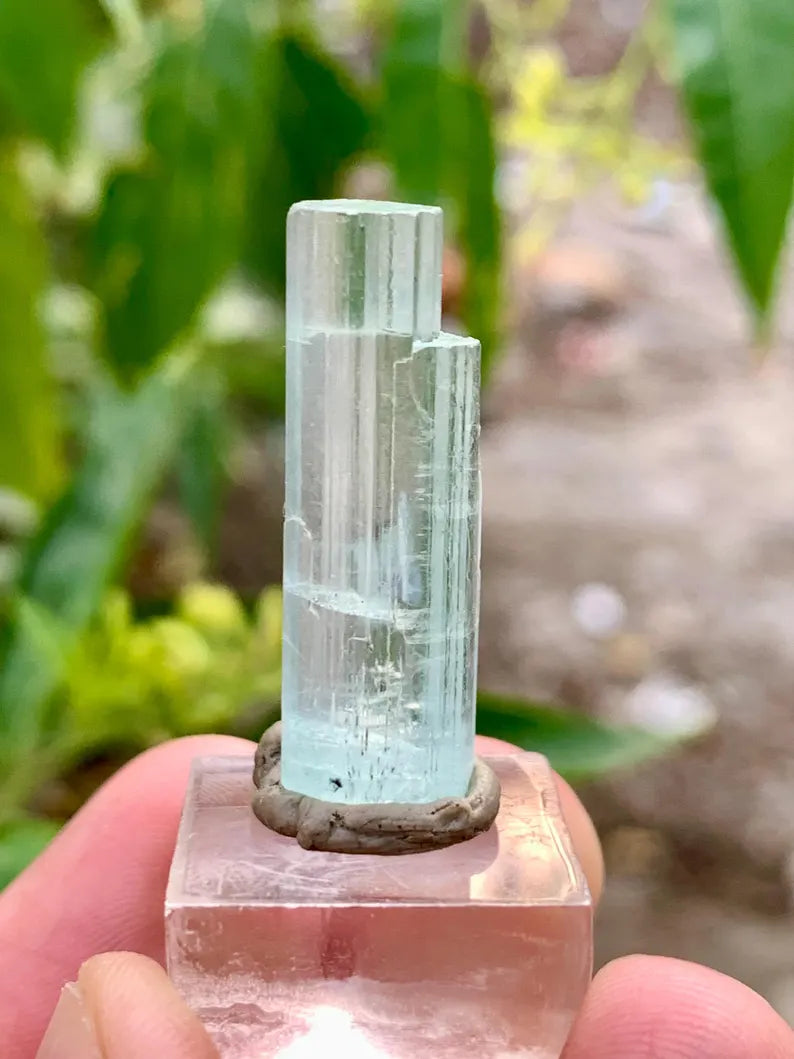 Transparent Gemmy Blue Aquamarine Crystal, Aquamarine Gem from Pakistan - 21.00 Carats