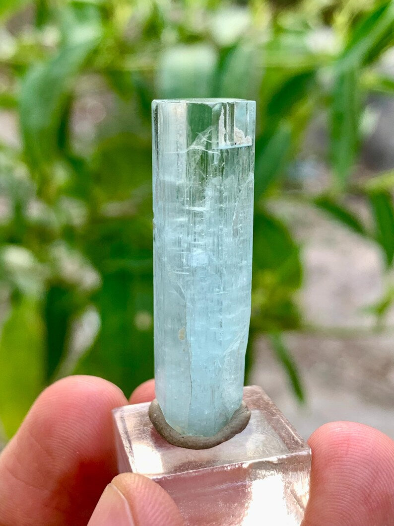Natural Gemmy Blue Aquamarine Crystal