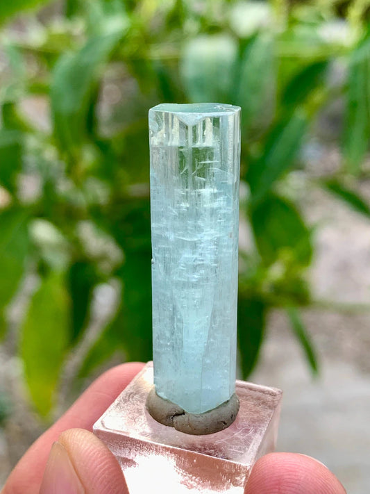 Natural Gemmy Blue Aquamarine Crystal