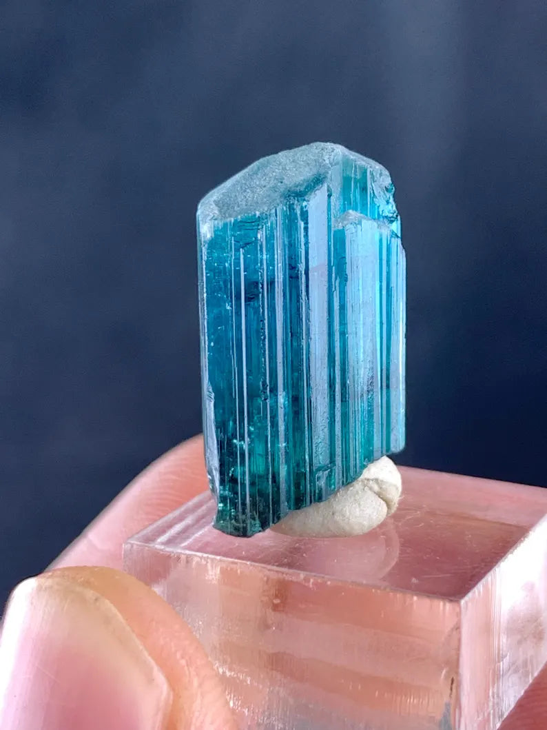 Indicolite Blue Tourmaline Crystal, Tourmaline Gem from Afghanistan - 23.50 Carats