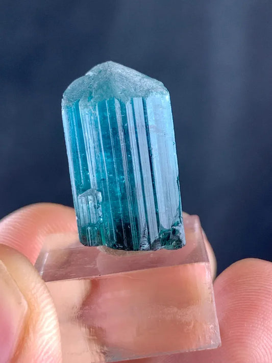 Indicolite Blue Tourmaline Crystal, Tourmaline Gem from Afghanistan - 23.50 Carats