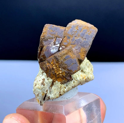 Rare Brown Color Siderite on Matrix from Pakistan - 24 gram