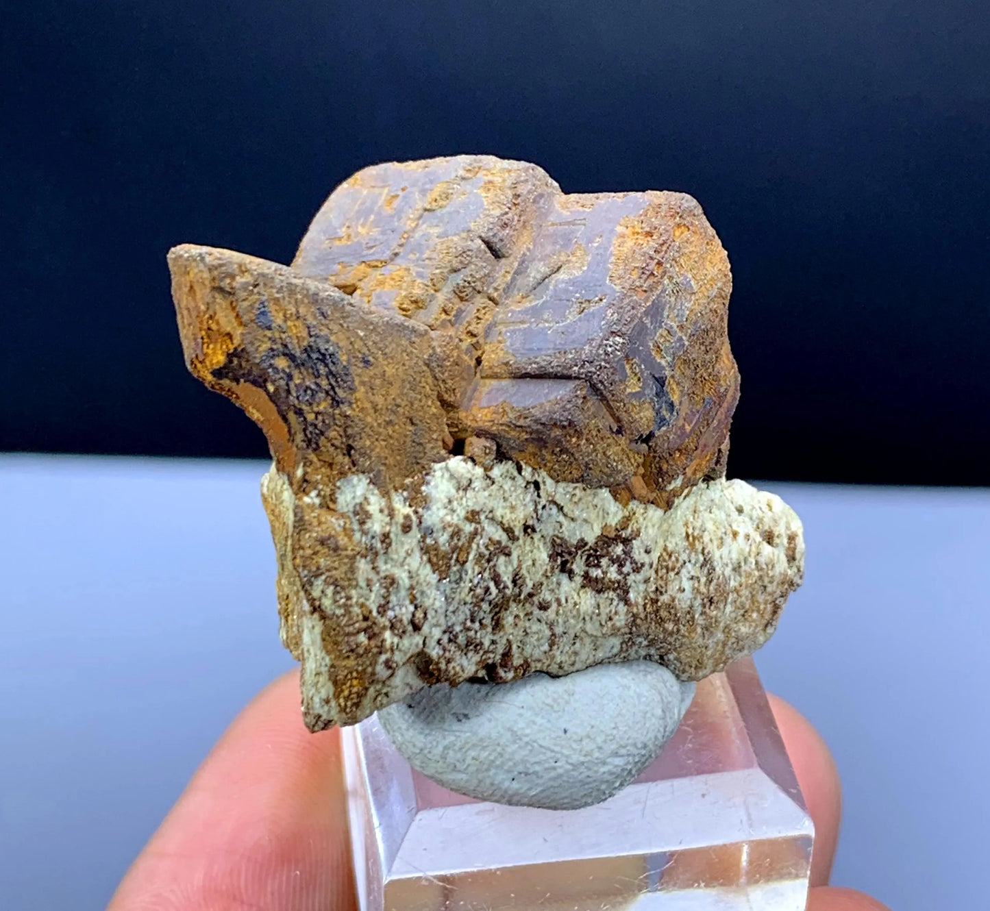 Rare Brown Color Siderite on Matrix from Pakistan - 24 gram