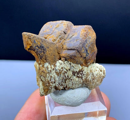 Rare Brown Color Siderite on Matrix from Pakistan - 24 gram