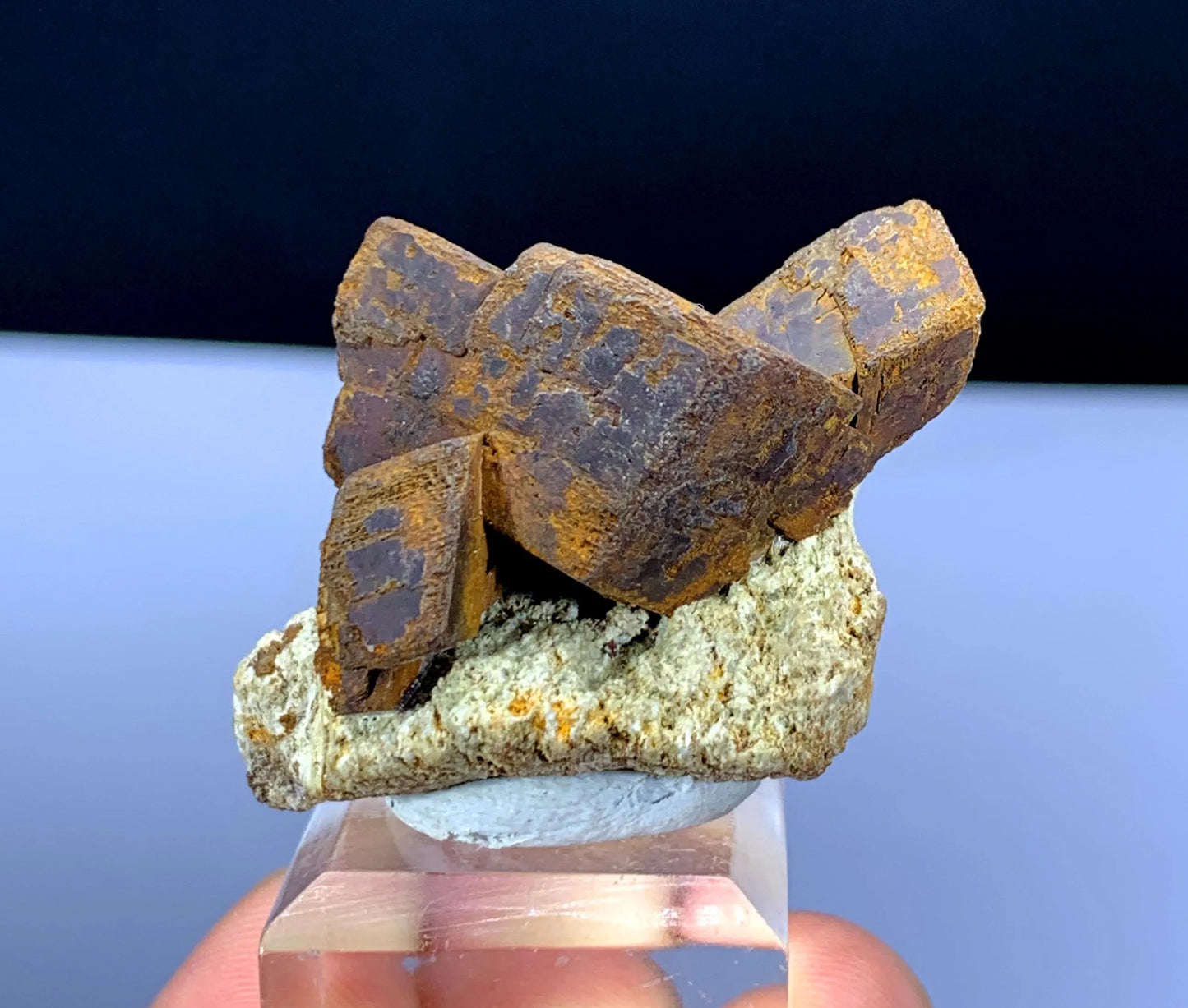 Rare Brown Color Siderite on Matrix from Pakistan - 24 gram