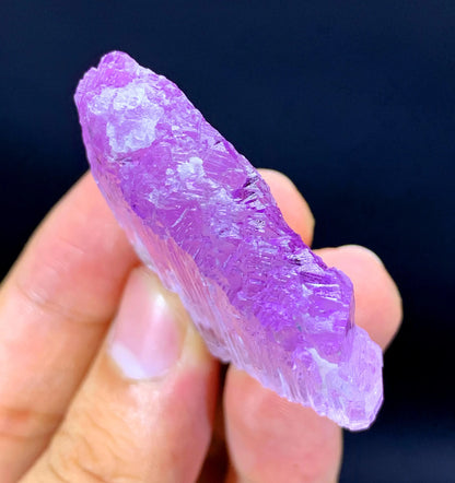 Natural Pink Color Fluorescent Kunzite Crystal from Afghanistan - 40 gram