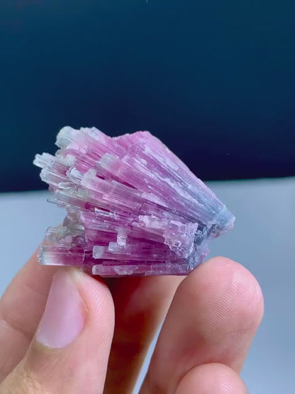 Cotton Candy Tourmaline Cluster Bunch from Afghanistan - 66.10 Carats