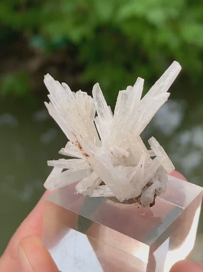Natural Crystallized White Araginite Spikes from Pakistan - 8 Gram