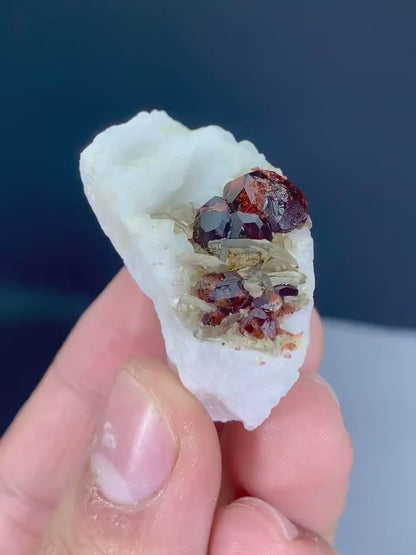 Red Garnet with Mica on Matrix from Pakistan - 21 Gram