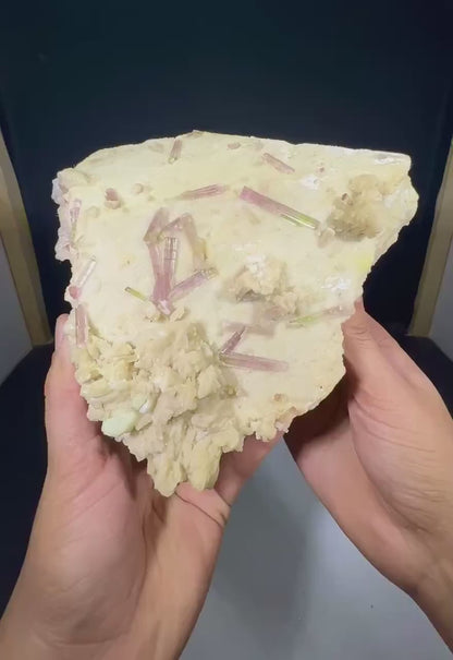 Bicolor Tourmalines With Topaz, Lepidolite, Pollucite and Feldspar combine Specimen from Pakistan - 2.5 KG