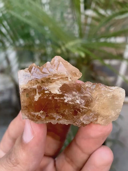Etched Topaz with Spike Terminations from Pakistan - 52 Gram