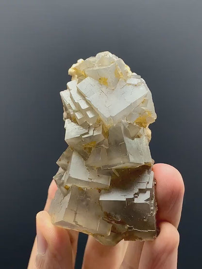 Cubic Purple Phantom FLuorite Specimen from Pakistan 172 Gram