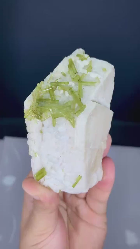 Tourmaline on Feldspar from Pakistan - 225 gram