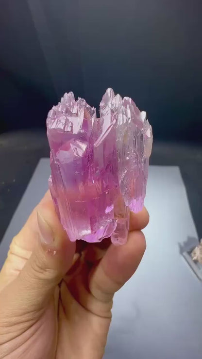 Gemmy Pink Kunzite Crystal with Spikes from Afghanistan - 59 Gram