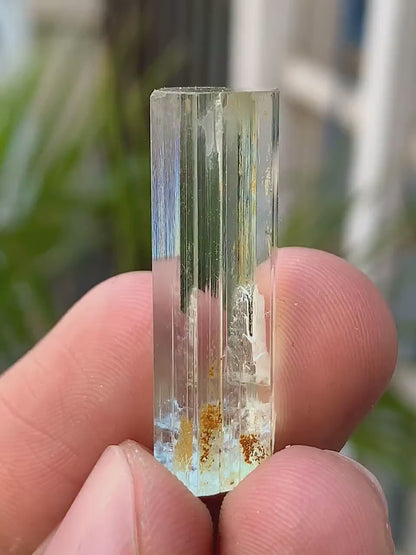 Facated Transparent Blue Aquamarine Crystal from Skardu Pakistan 23.50 Carats