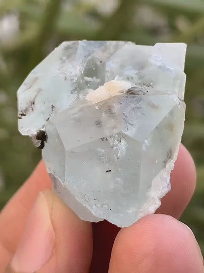 Diamond Cut Blue Aquamarine Crystal from SKardu Pakistan - 17 Gram