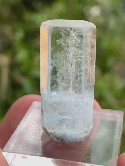 DNA Inclusions Blue Aquamarine Crystal from Skardu Pakistan - 26.00 Carats