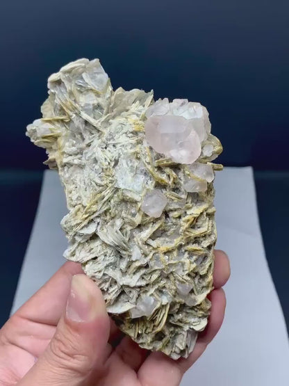 PInk Morganite on Muscovite Mica from Pakistan - 395 Gram