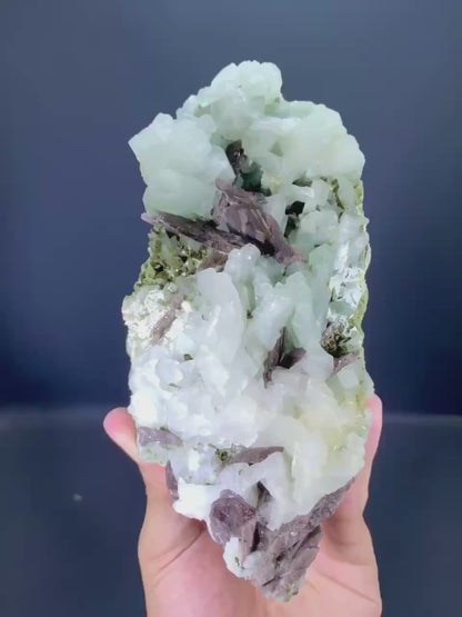 Natural Brown Axinite Crystals with Adularia Specimen from Pakistan - 1300 Gram