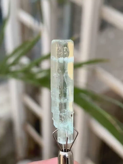 Sky Blue Aquamarine Crystal from Pakistan - 11.00 Carats