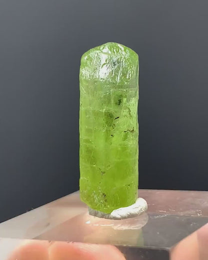 Lush Green Peridot Crystal from Pakistan - 21.00 Carats